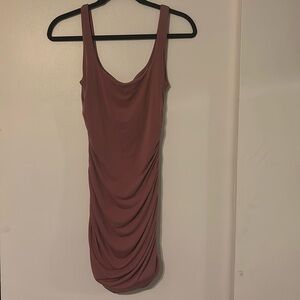 Windsor Mauve Ruched Mini Dress